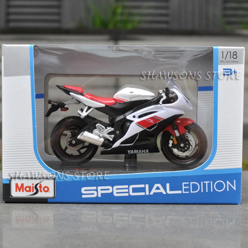 Литые игрушечные модели MAISTO 1:18 YAMAHA YZF-R6 спортивный велосипед миниатюрный мотоцикл Реплика