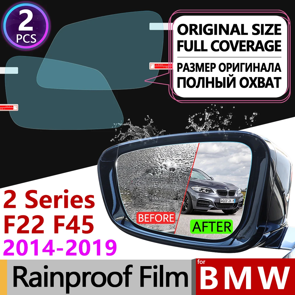 

for BMW 2 Series F22 F45 Coupe Gran Active Tourer Full Cover Anti Fog Film Rearview Mirror Rainproof Accessories 218i 220i 228