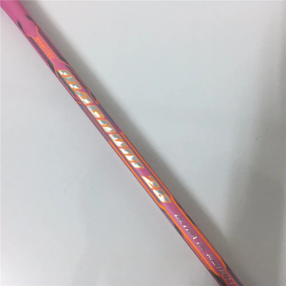 Профессиональная ракетка для бадминтона для женщин 4U Max 30Lbs ракетка для бадминтона розового цвета в подарок