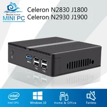 Factory Mini PC X30 2830 J1800 2930 J1900 HDMI+VGA, USB3.0, j1900 mini pc linux mini computer Metal Fanless, win7, win8, LlINUX