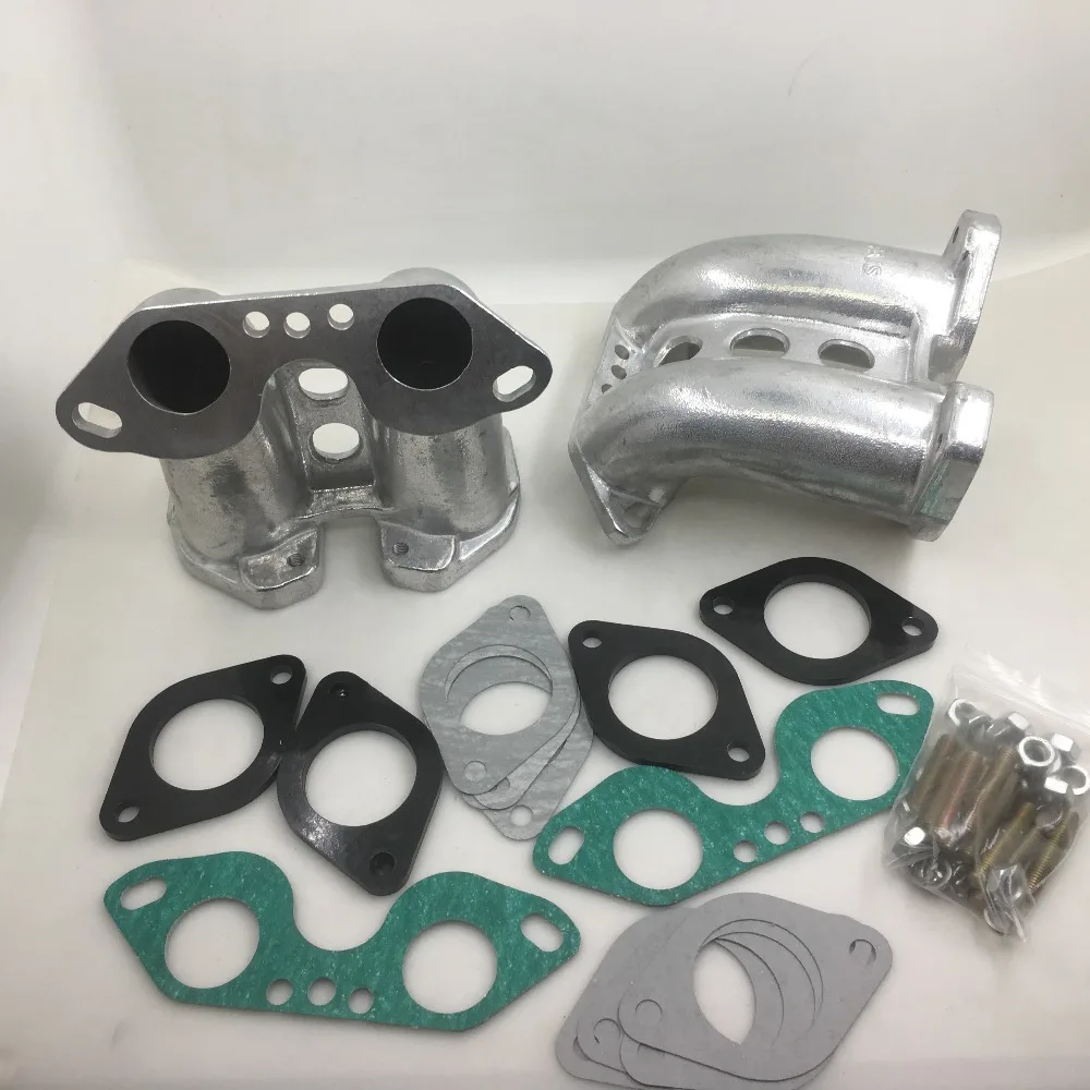 SherryBerg FAJS DUAL INTAKE MANIFOLDS KIT FOR PORSCHE 914 WEBER IDF DELLORTO DRLA EMPI carburetor/carb manifold