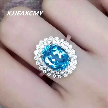 

KJJEAXCMY 925 sterling silver inlaid natural Topaz stone ring silver ring wholesale