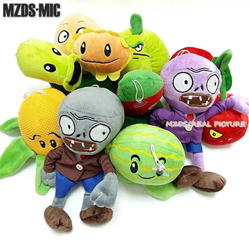 10 видов стилей с изображением героев Plants vs Zombies Растения против Зомби Плюшевые