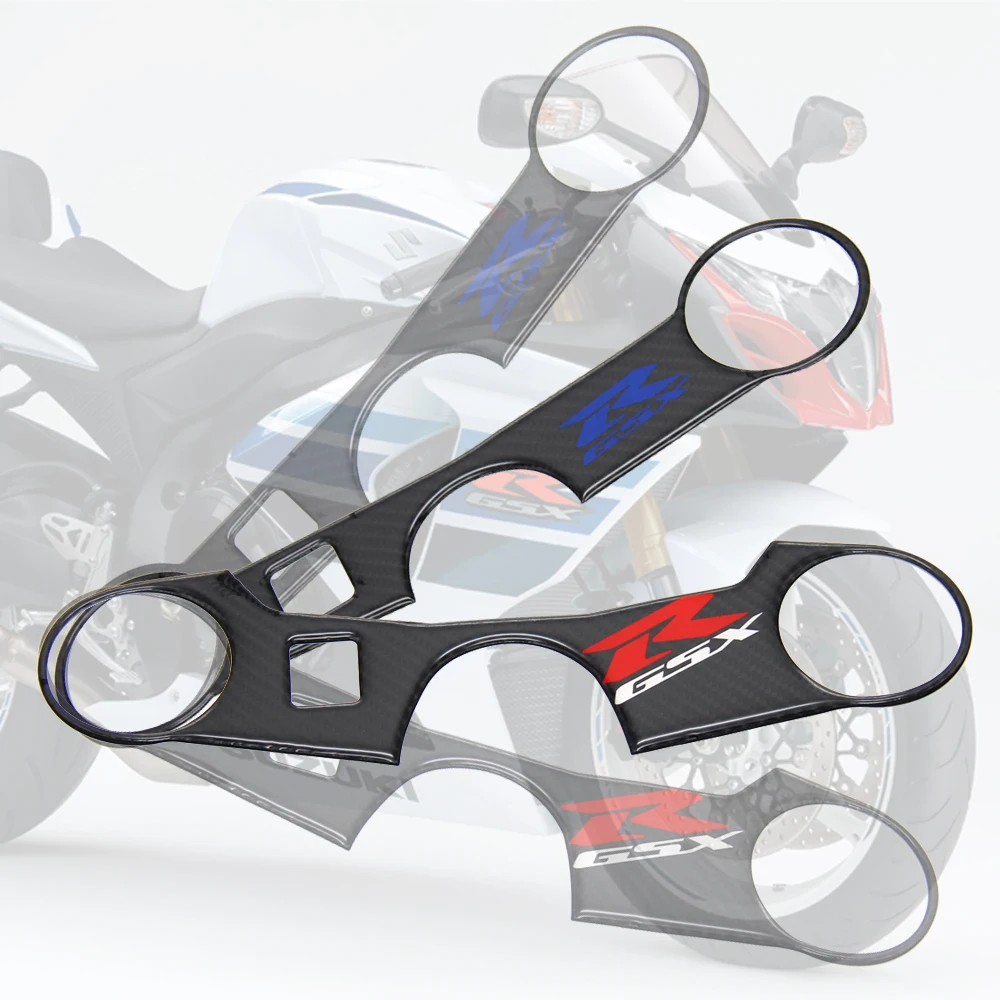 

Motorcycle GSX-R Lowering Triple Tree Front End Upper Top Clamp Carbon Sticker Decal For Suzuki GSXR 1000 GSXR1000 2005 2006 K5
