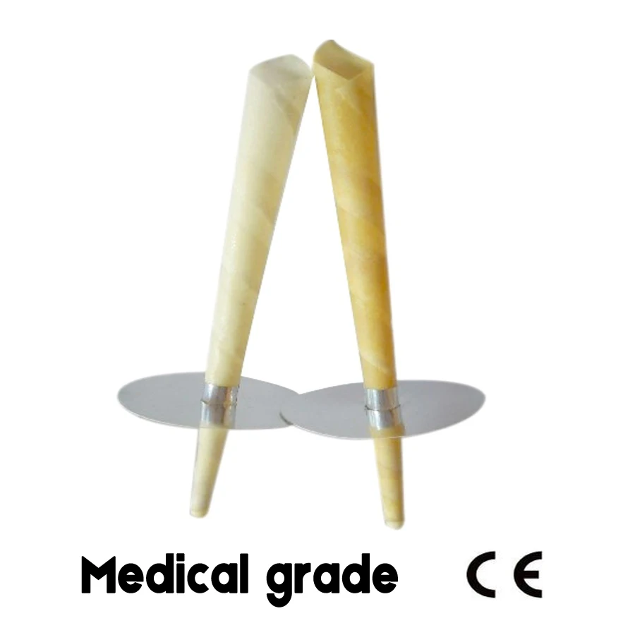 42 pairs=84 pcs,CE qualified beewax ear candling candle,burning smoke