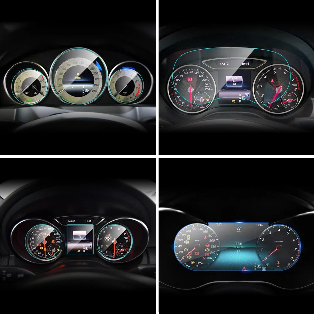 Best Car Instrument Panel Screen Protector Film for Mercedes W204 W205 W246 W176 X253 W117 W166 W164 A B C E S Class GLA GLC GLE CLA