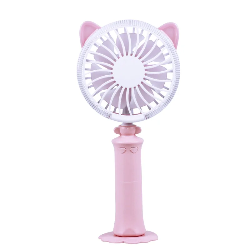 Новый поворот cat ручной рабочего Красочные night light вентилятор USB зарядки мини