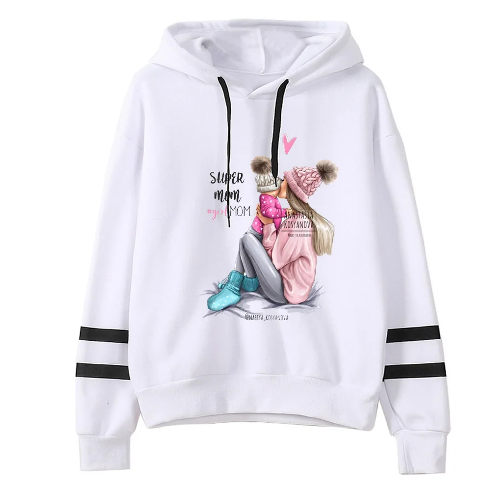  New 2019 Autumn Winter Women MOM mouse print Hoodies The twins baby mouse printed Hooded Tops print