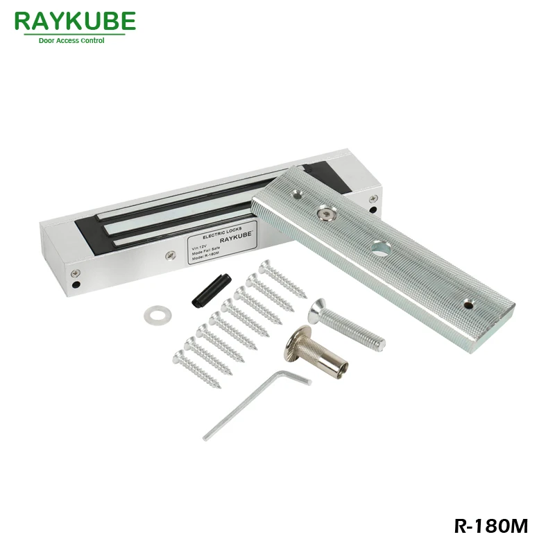 RAYKUBE 180 кг(350lbs) Магнитный электрический замок для двери Система контроля доступа R-180M
