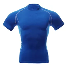 Мужская быстросохнущая компрессионная одежда, топы Под базовым слоем, плотные спортивные футболки с короткими рукавами, Новое поступление, спортивная одежда