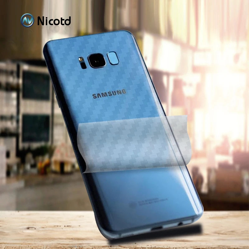 

For Samsung A8 A6 Plus J4 J6 J8 2018 A3 A5 A7 2017 3D Carbon Fiber Rear Screen Protector For Galaxy J3 Pro Back Cover Guard Film