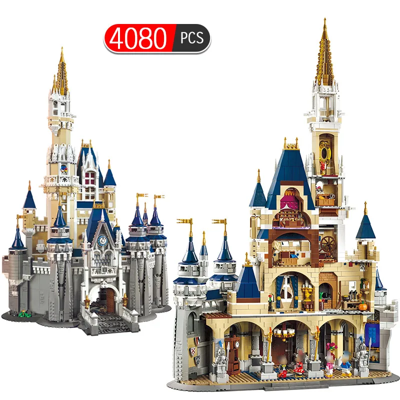 

New Cinderella Princess Castle Model Building Blocks Compatible LegoINGLY Movies Action Figures Educational Bricks Toys For Kids