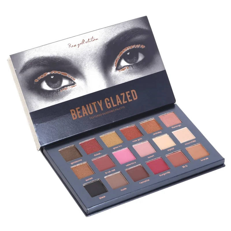 

18 Colors Makeup Eyeshadow Palette Paleta De Sombra Makeup Eyebrow Cosmetic Shimmer Matte Contour Palette Glitter Pigment