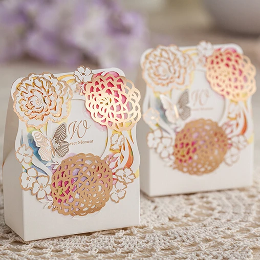 Бумажная фотобумага с лазерной гравировкой 2017 персонализированные золотые