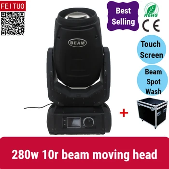 

Flight case 2/lot stage light moving head beam lyre 10r 280w robe pointe wash spot moving head gobo projector