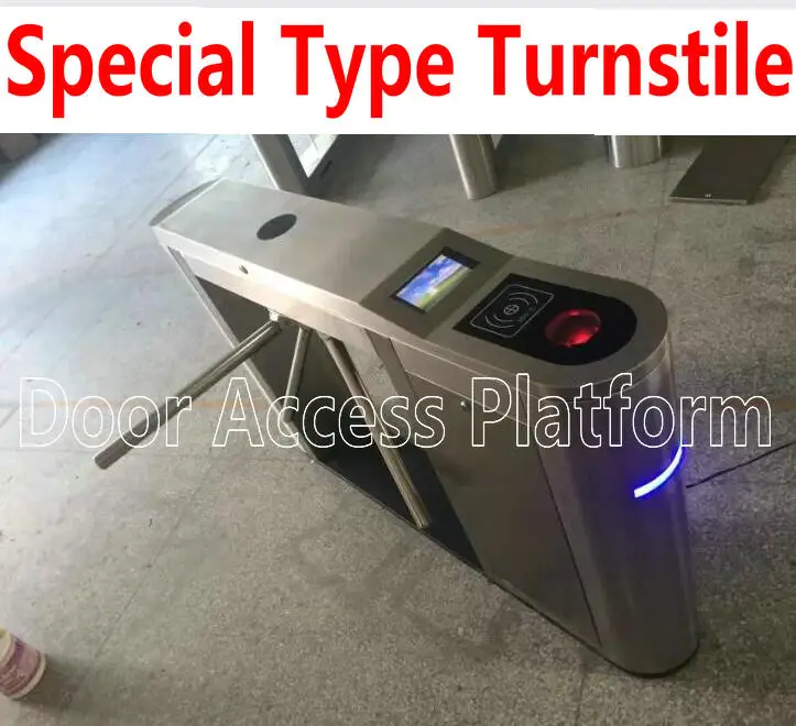 

LCD Screen Turnstie Gate Pedestrian Tripod,Passageway Turnstile, access control gate Safety Barrier RFID Card Swipe control kit