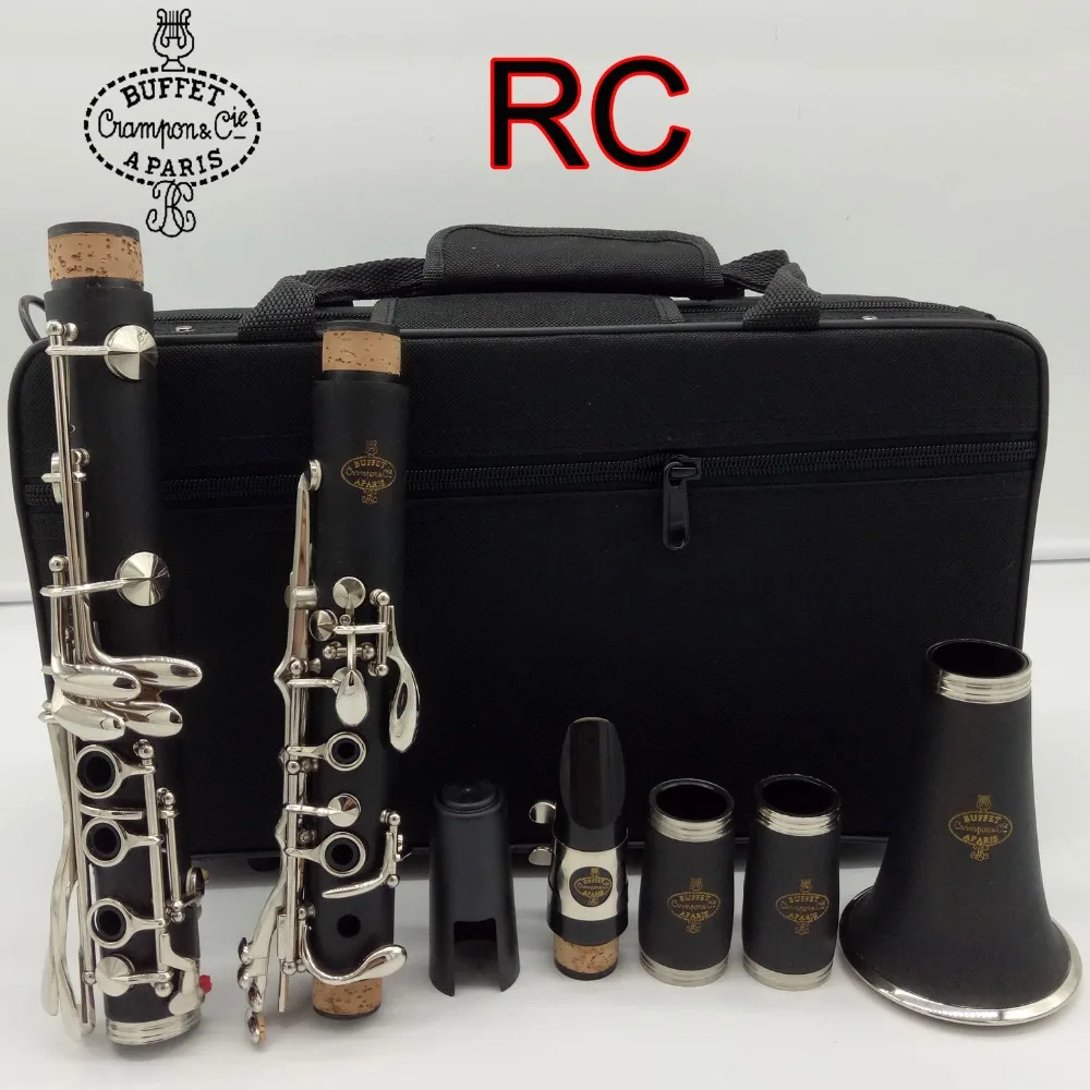

New BUFFET CRAMPON Clarinet Professional Level Model RC Sandalwood Ebony Wood and Bakelite Bb Clarinet 17 Keys