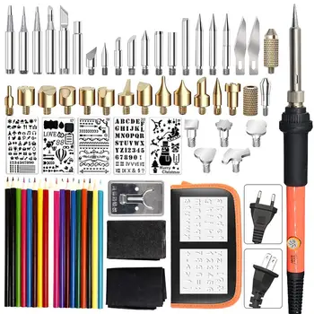 

71 Pcs Electric iron set Professional Temperature Adjustable Kit Wood Burner Soldering Iron Pen Set Soldering