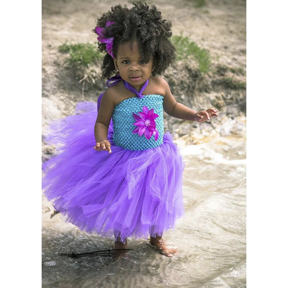 Turquoise blue Purple Baby girls Tutu Dresses baby girl clothes for