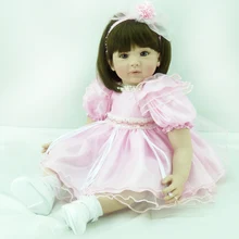 Популярные силиконовые перерожденные куклы младенцы, сопровождать ручной работы спальный реалистичные милой принцессы Кукла "малыш" для детей; подарки на год и Рождество