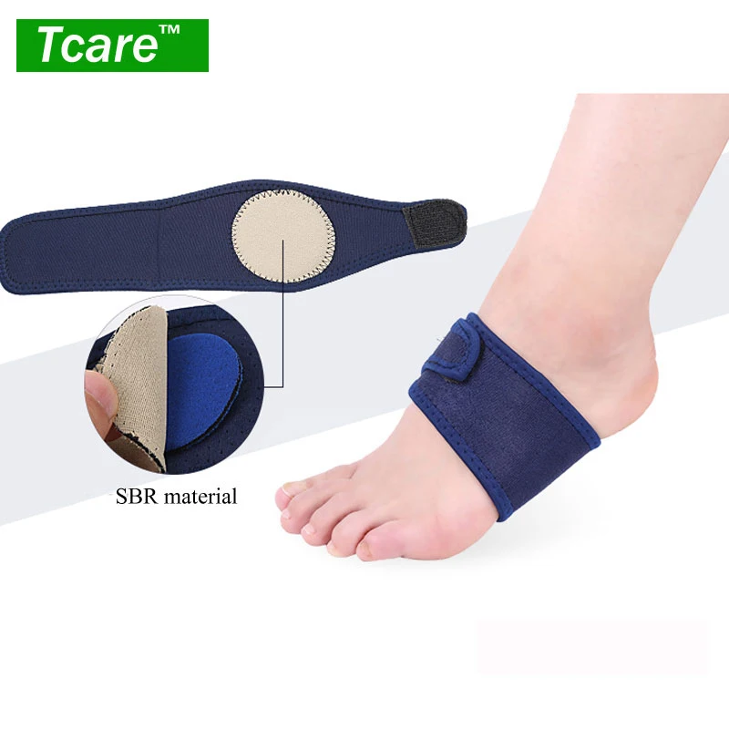 1Pair Breathable Elastic Gel High Arch Orthotics Bandage for Heel Foot