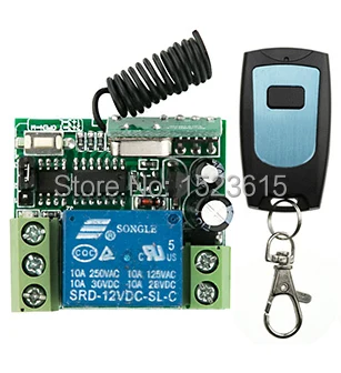

latest DC12V 1CH 10A Remote Control Light Switch teleswitch Relay Output Radio Receiver Module and Waterproof Transmitter