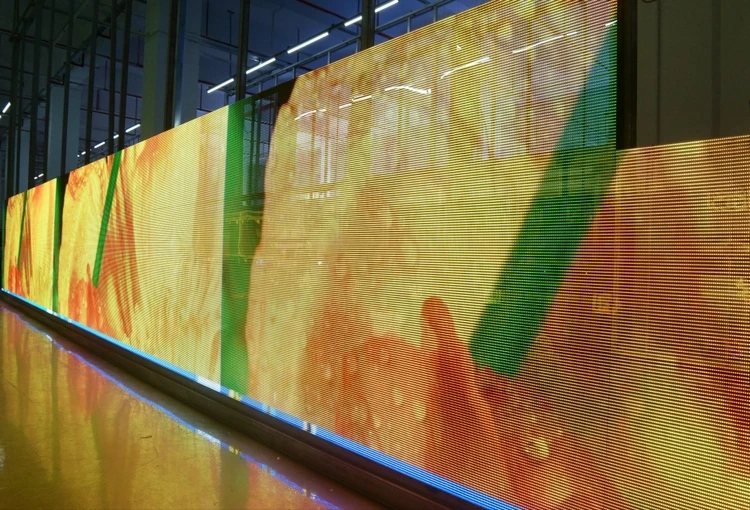 P7.81 Крытый рекламный экран прозрачный СВЕТОДИОДНЫЙ дисплей высокая прозрачность полноцветная светодиодная видеостена, стеклянная Светодиодная панель для окна