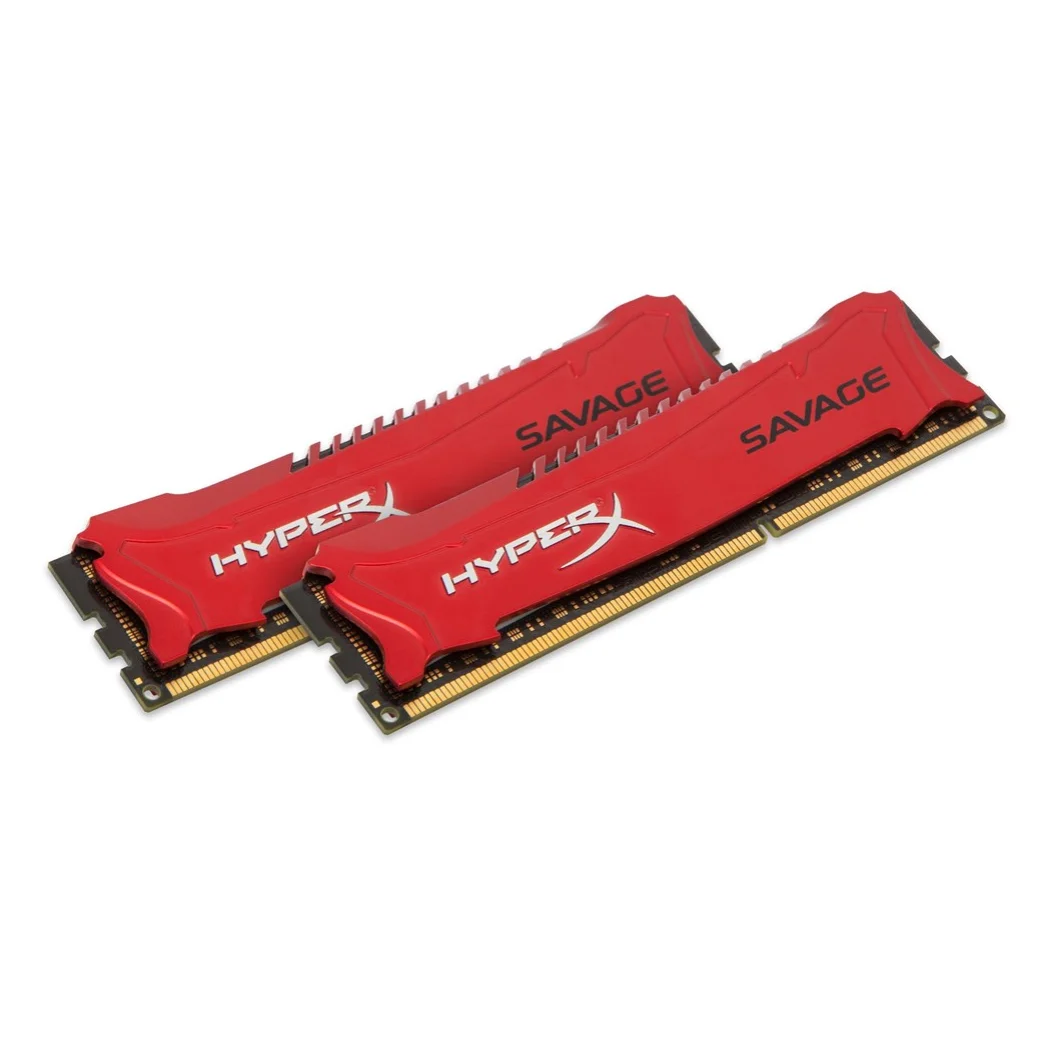 

HyperX Savage 8GB 1600MHz DDR3 Kit of 2, 8 GB, 2 x 4 GB, DDR3, 1600 MHz, 240-pin DIMM, Red