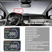 

For Mercedes Benz B Class W245 Car Electronic Auto Accessories Universal Head Up Display HUD Driving Speed Alarm Plug & Play
