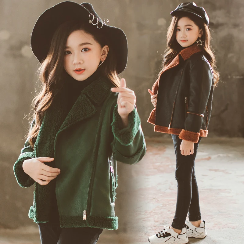 

Jackets For Boys 2018 Fall Fashion Brand Leather Fur Jacket Children Winter Girls Outerwear Coats Infant Kids Long Sleeve Coat