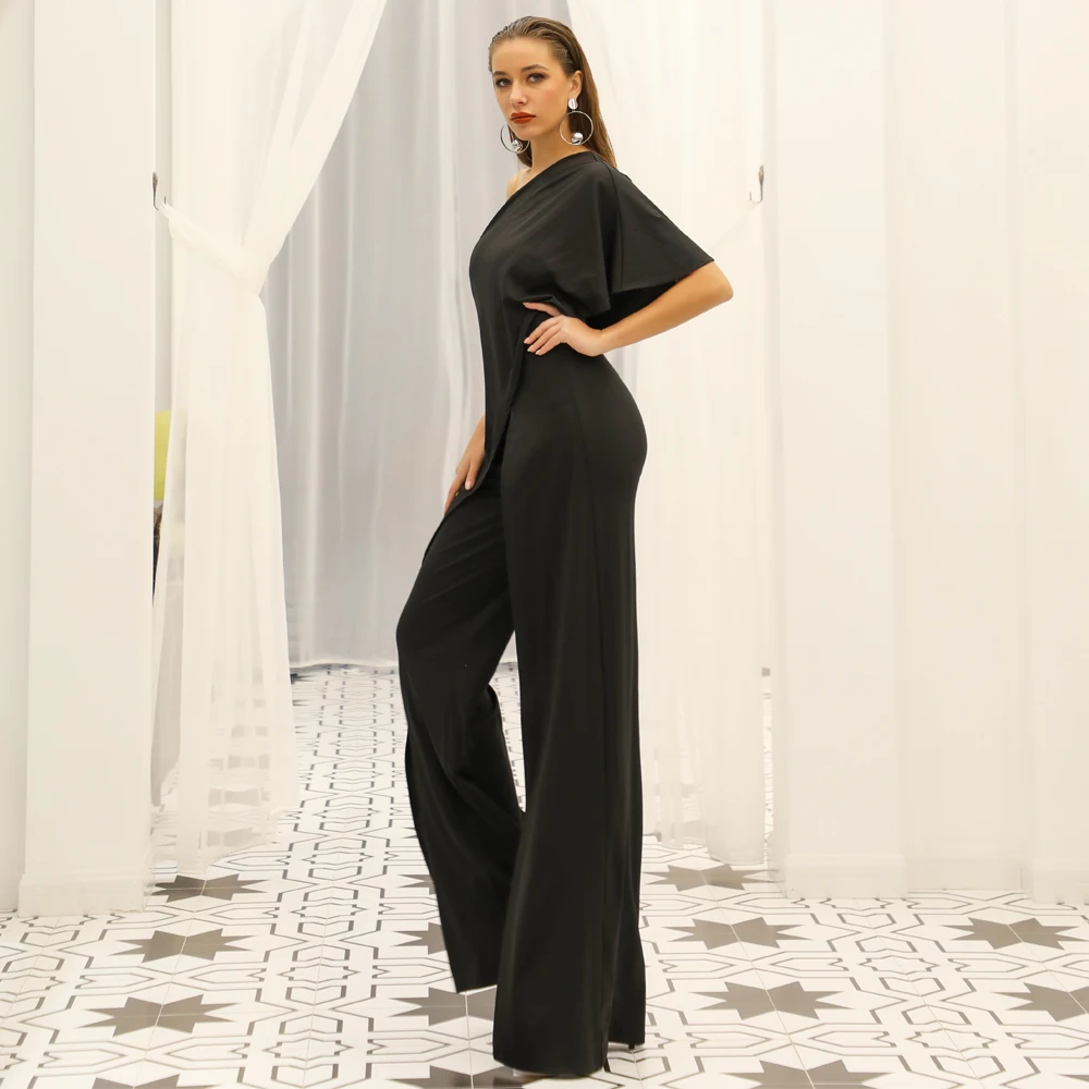 Yesexy 2019 Новые Сексуальные Длинные вечерние комбинезоны с открытыми плечами и