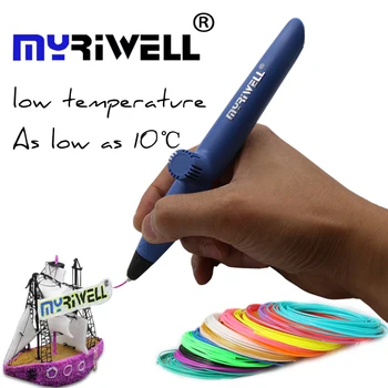 

3D pen Myriwell Low Temperature RP-200A 3D Printer Pen With 3Color 15M PCL filament Bundle Arts 3d pens For Kids Drawing Tools