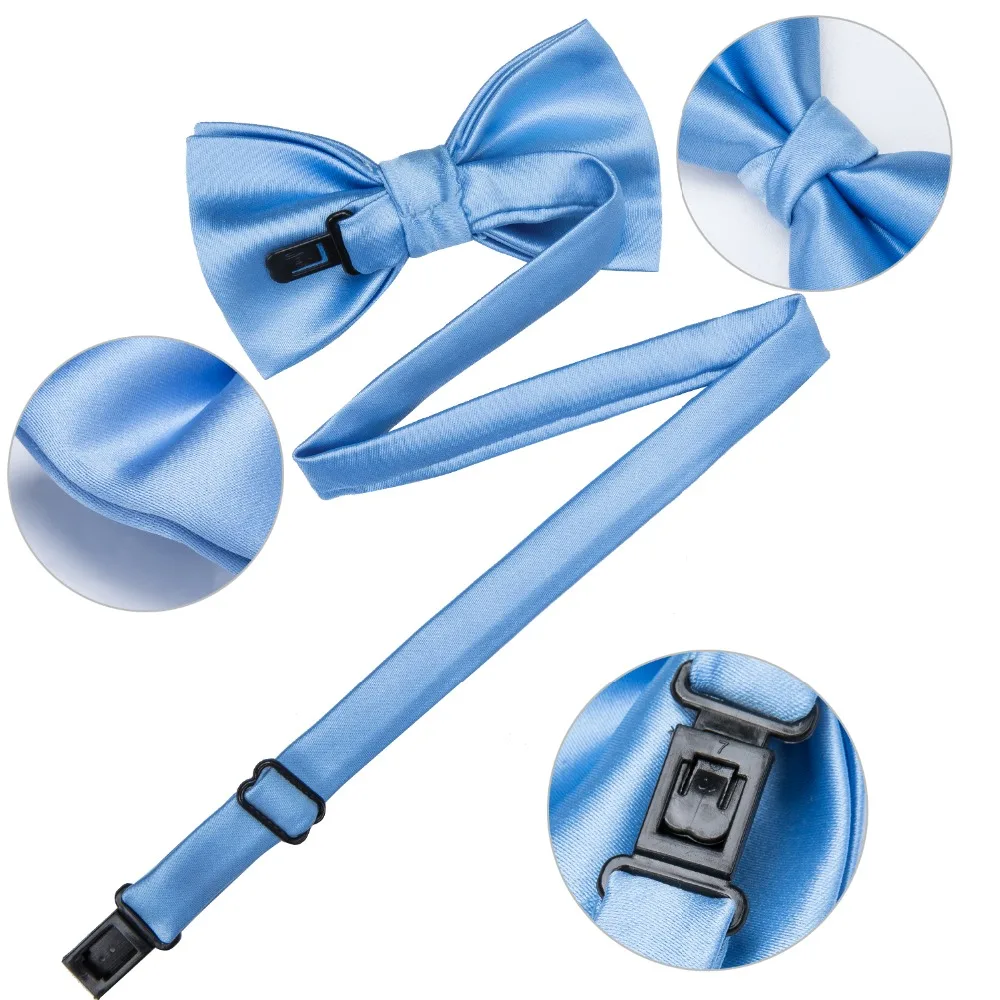 Топ голубой человека для мальчиков и девочек 6 клипы подтяжки галстук-бабочка набор полиэстер y-обратно подтяжки От 7 до 14 лет регулируемый галстук-бабочка эластичные BH-0022