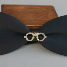 Металлические очки модные галстук-бабочка, черный галстук-бабочка, черный бант-бабочка; мужской галстук-бабочка, галстуки для мужчин, галстук-бабочка, металл, галстук-бабочка