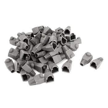

Ethernet Cable CAT5 CAT6 RJ45 Strain Plug Cover Boot 100PCS Gray