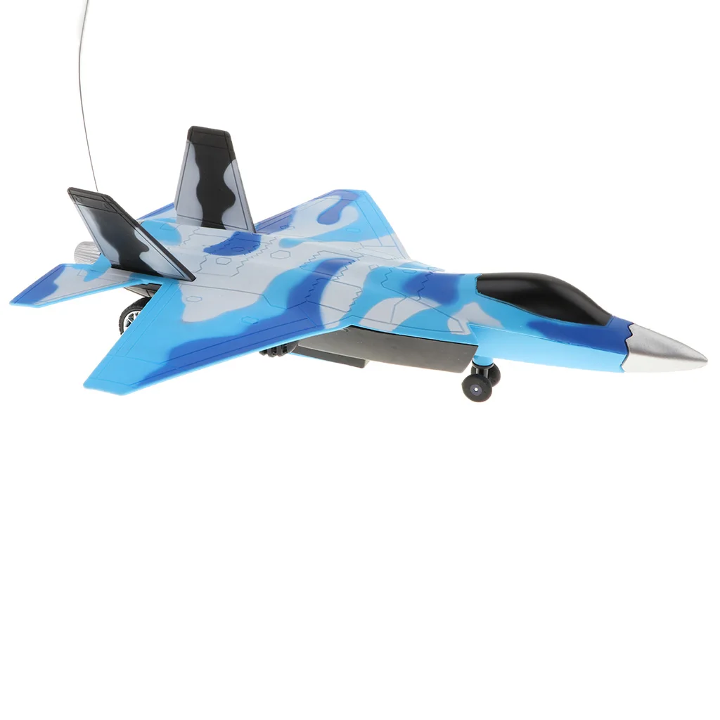 Four-tunnel Remote Controlled Aircraft RC Toy Fighter Plane with Music Light Creative Toy Gifts