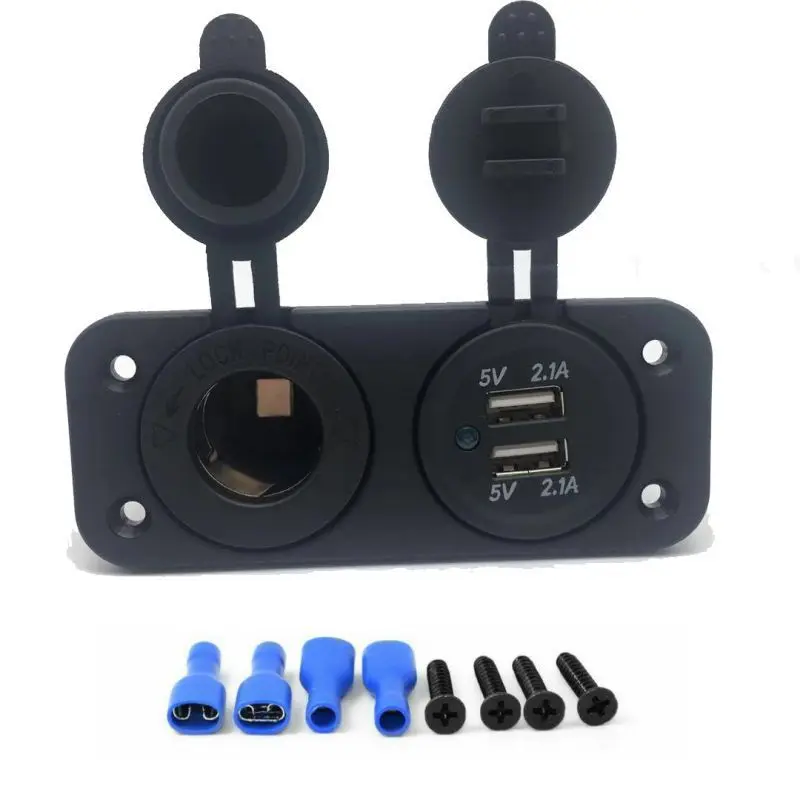 

Dual 4.2A USB Car Cigarette Lighter Socket Splitter Charger Charging Power Adapter for Phone Outlet Car Accessories DC 12V