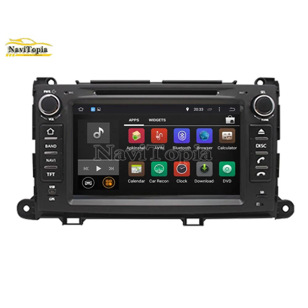 Cheap NAVITOPIA 4G RAM 64G ROM PX6 Six Core Android 9.0 Car DVD GPS Navigation for Toyota Sienna/XL30 2013 2014 2015 2016 2017 2018- 1