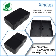 10 шт. горячая Распродажа пластиковый корпус электронный инструмент корпус белый и черный цвет для выбора 73*43*24 мм