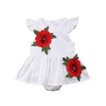 2018 Rushed Restricted Cotton Floral Infantil For Bebek Flower Child Women Toddler Romper Tutu Costume Princess Clothes Celebration Outfits