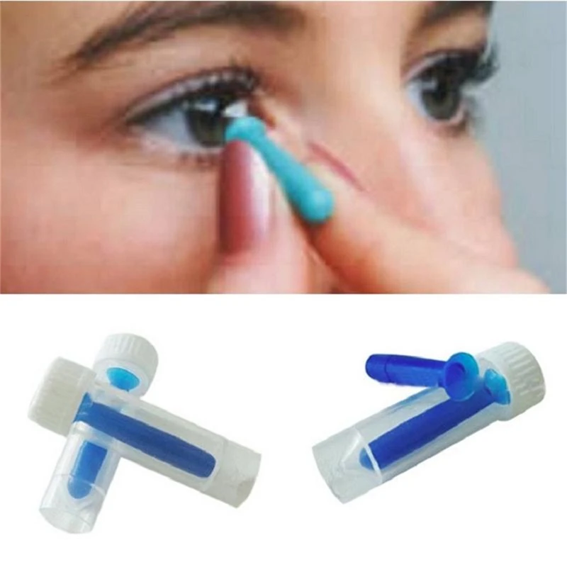 

Halloween Lenses Solid & Hollow Remover NEW Portable Contact Lens Inserter for Color Colored For Hard GP Lenses Fashion Stick