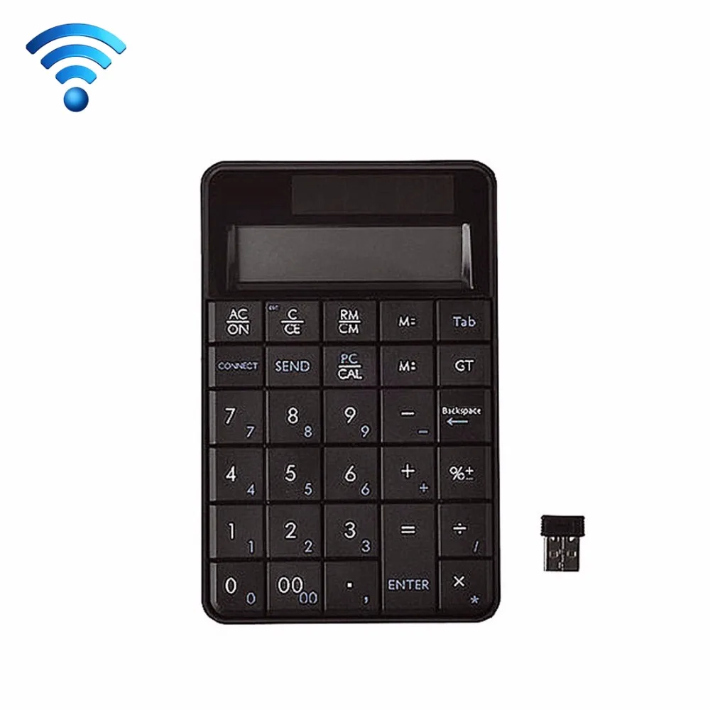MC 56AG 2 in 1 2.4G USB Numeric Wireless Keyboard & Calculator with LCD