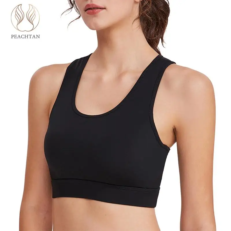 Peachtan Plus sizebrassiere спортивный женский фитнес Перекрещенные завязки Фитнес-топ сексуальный спортивный бюстгальтер-топ сетка бикини фитнес урожай