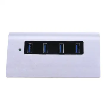 

Aluminum Case 4 USB 3.0 Port Extender Dock Card Reader with Indicator Light