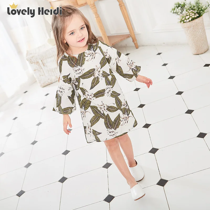 

Girls dresses new fashion 2017 summer baby dress clothes kids pattern cotton dress girls clothes Kids Dresses for Girl Costumes