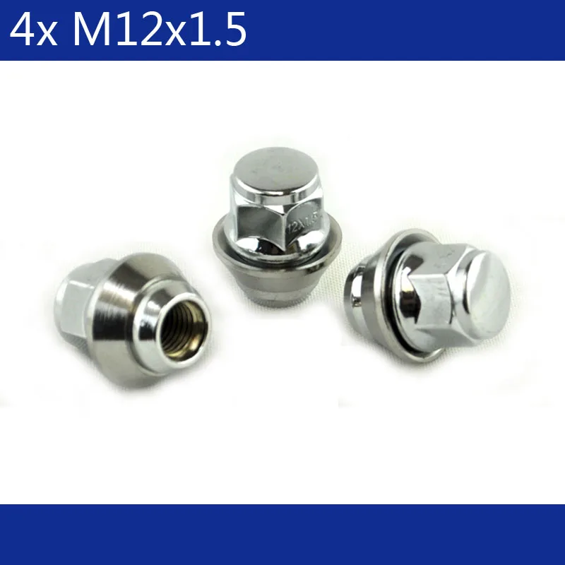 4 шт. m12x1 5 Сменные Колесные гайки сплав 19 мм для FORD C MAX CORTINA FOCUS CHROME|wheel nuts|alloy nutalloy wheel