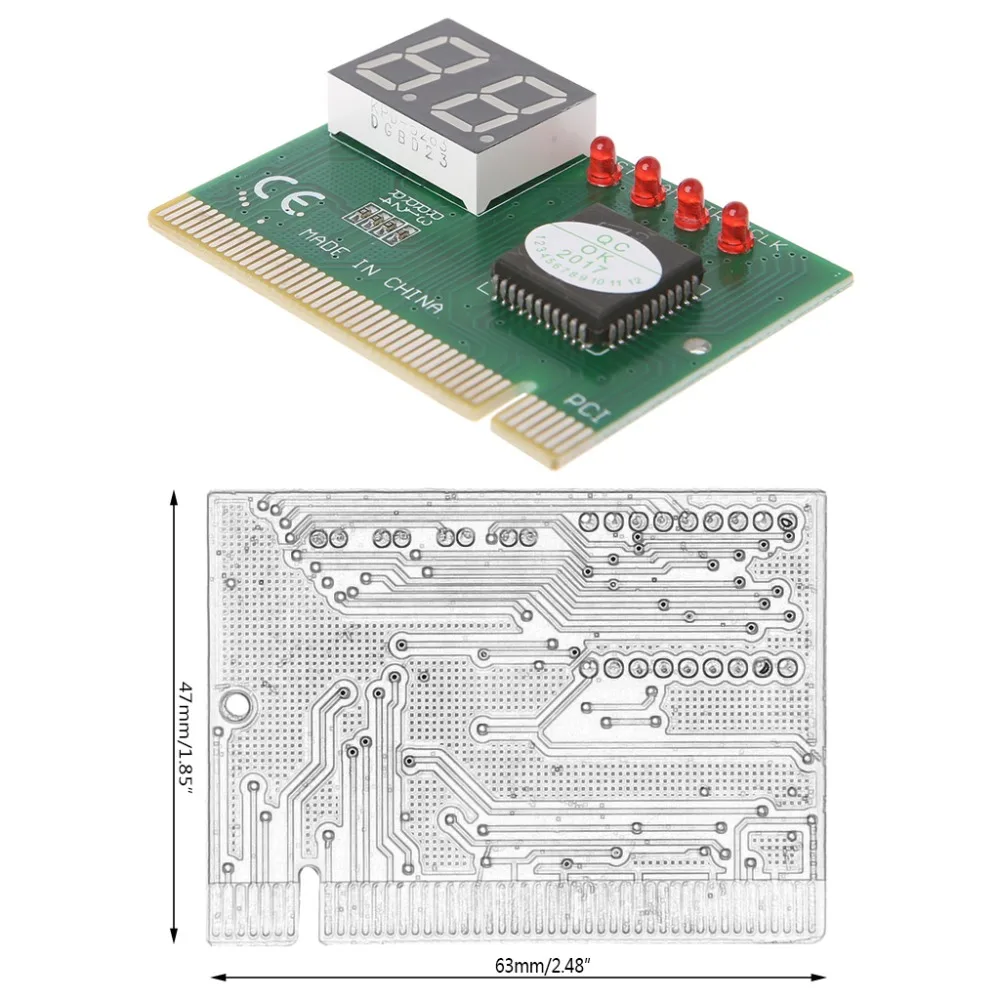 Открытой смарт-2-значный код PCI карта анализатор материнской платы Диагностический пост тестер для ноутбука/ПК