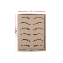 2 шт. Высококачественная резиновая профессиональная Перманентная Макияж брови Прочная кожа для обучения татуировкам для татуировки художника стартера& T