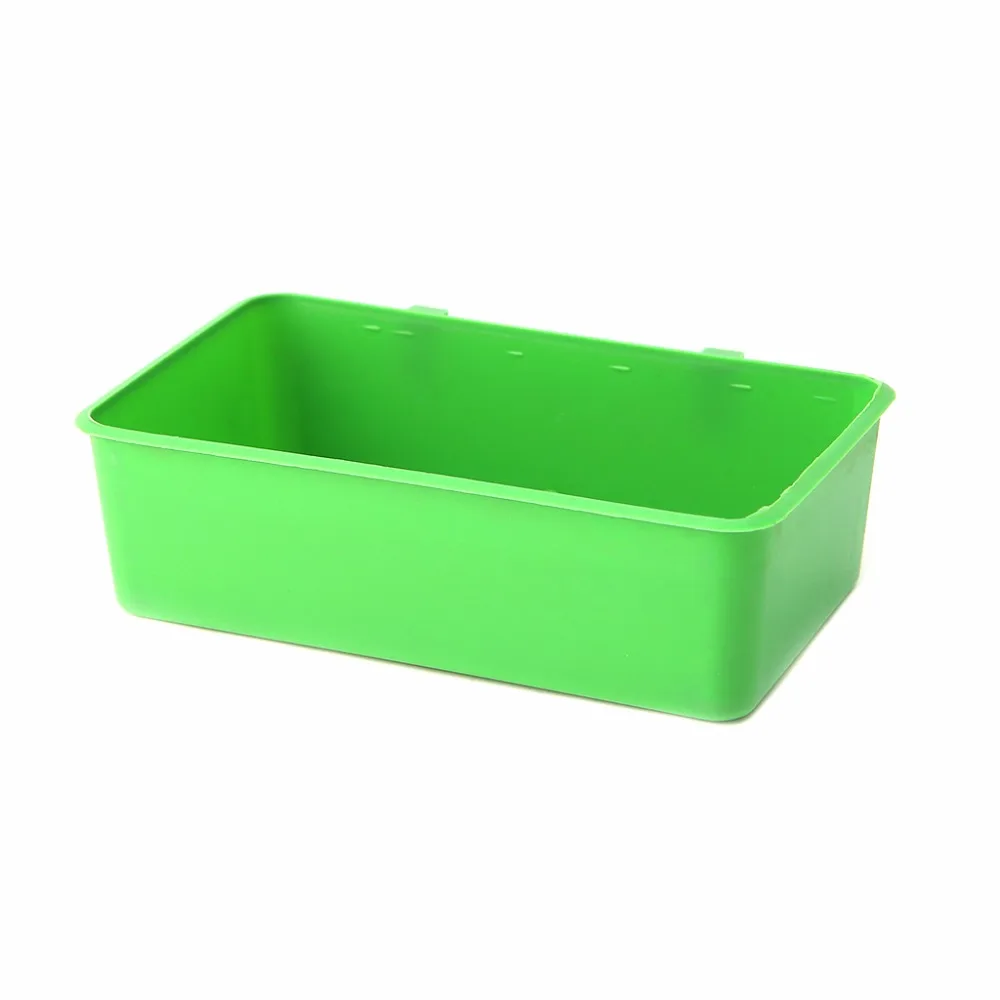 Bird Feeder Food Water Green Plastic Bowl Cups Parrot Bathing Bird Pigeons Cage Sand Drinking Cup Feeding Birds Supplies