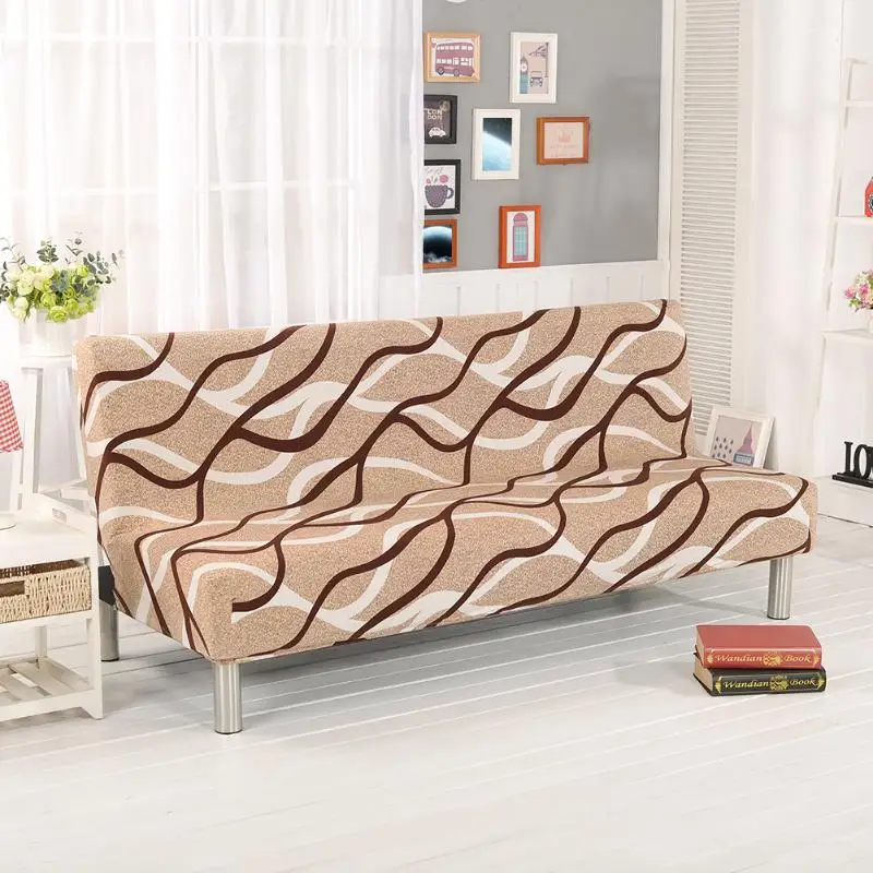 Складной чехол для дивана, эластичная волнистая линия, плотная обёрточная бумага, диван-кровать, чехол без подлокотника, чехол для дивана, мебель, S, L размер